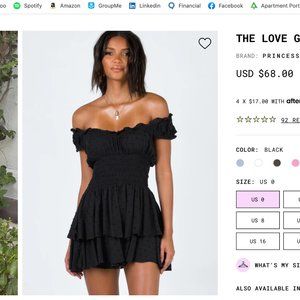 Princess Polly The Love Galore Romper in Black (4)